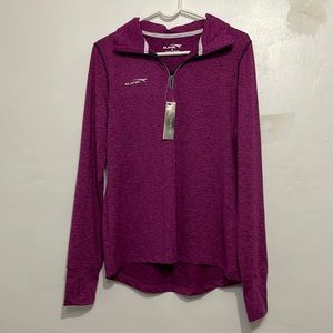NWT Size L Women's Alanic Quarter Zip Jacket Purple